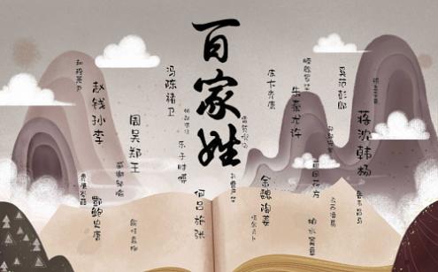 百家姓前100名 百家姓完整版2023